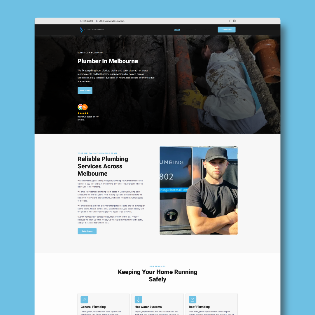Website built by Tom Wilson Digital