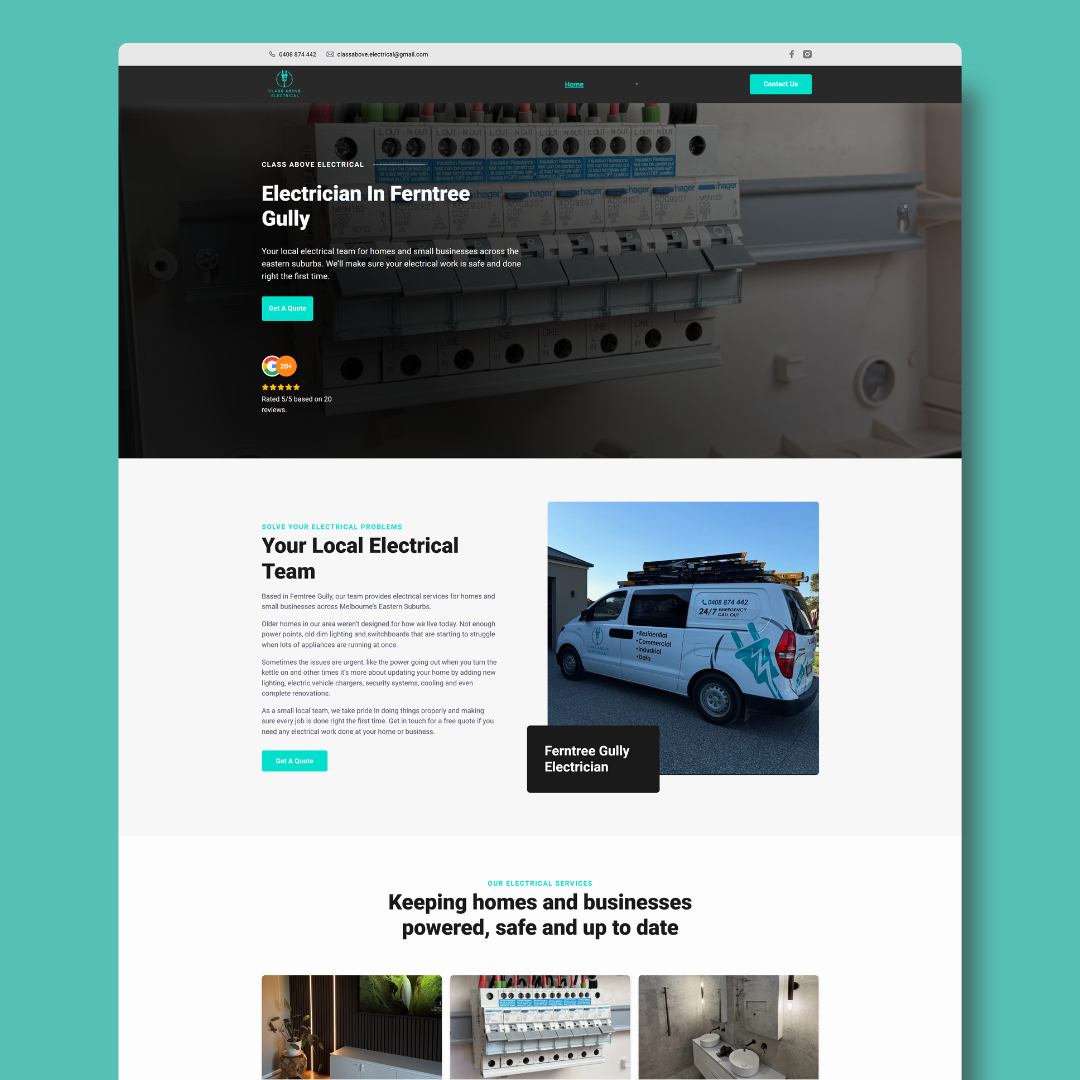 Website built by Tom Wilson Digital