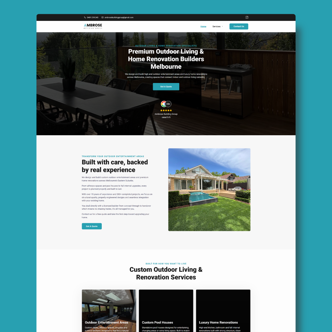 Website built by Tom Wilson Digital