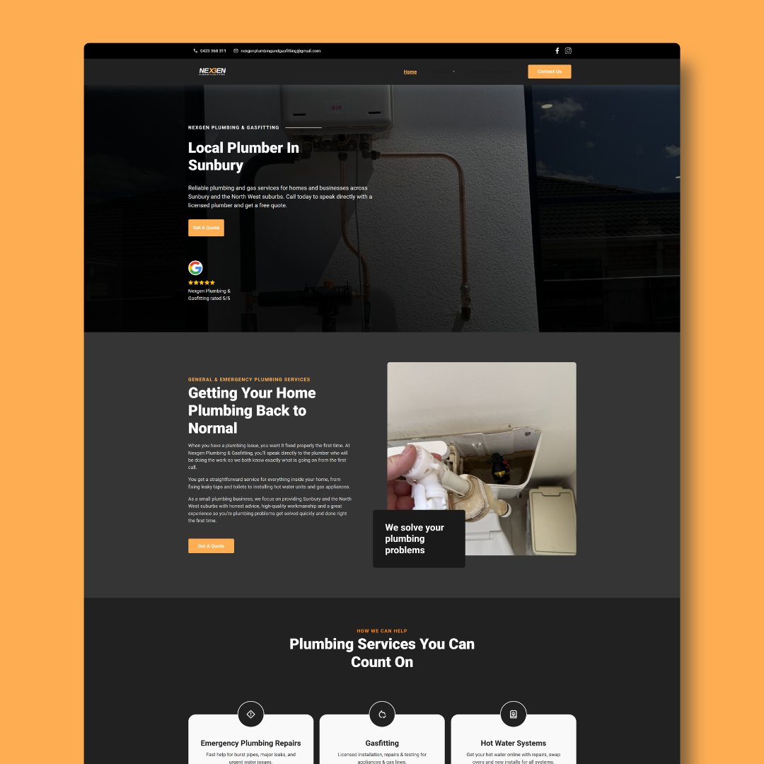 Website built by Tom Wilson Digital